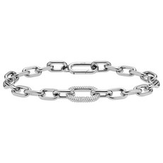 Daniel Wellington CRYSTAL LINK BRACELET金屬手鍊+購物袋