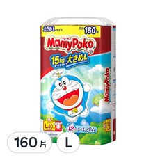 MamyPoko 滿意寶寶 哆啦A夢輕巧褲/尿布, L, 160片
