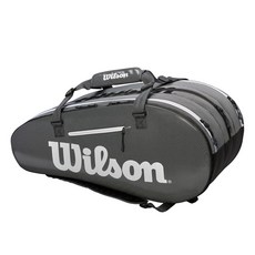 Wilson Super Tour 3 Comp網球包 WRZ843915, 黑色 + 灰色