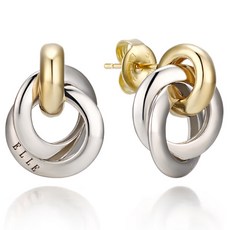 Elle Accessories 女款14K GF稻草簡約耳環 ELGPEE351