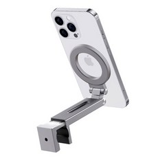 VENTOSA MagSafe 相容磁性手機支架多夾支架 VTS-G-MHG, 金屬銀, 1個