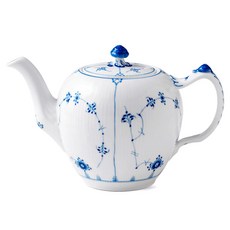 ROYAL COPENHAGEN 皇家哥本哈根 藍色凹槽素茶壺, 混色, 1000ml