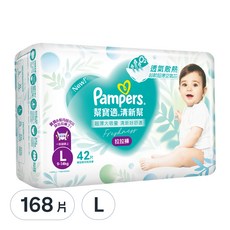 Pampers 幫寶適 台灣公司貨 2024全新 清新幫拉拉褲/尿布, L, 168片