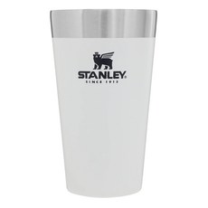 STANLEY 台灣公司貨 ​​​冒險系列 真空不銹鋼品脫杯, 1個, 簡約白, 470ml