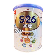 Wyeth 惠氏 S-26 鉑臻 幼兒成長配方奶粉 3號 1~3歲, 1罐, 800g