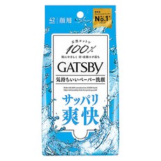 GATSBy 涼感濕紙巾 涼爽型, 42張, 1包