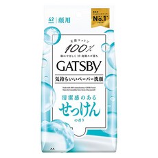 GATSBy 涼感濕紙巾 皂香型, 42張, 1包