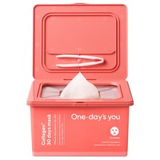 One-day's you 膠原蛋白 30 天可卸面膜 310 克, 1個, 30入