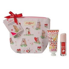 Cath Kidston 珊瑚唇彩 2.2g + 護手霜 20ml + 袋裝套裝, 1組