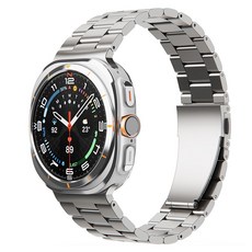 iamdue Galaxy Watch 弧形金屬錶帶 Jubilee 環帶錶帶, 銀