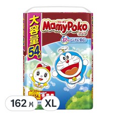 MamyPoko 滿意寶寶 黏貼型輕巧褲/尿布 哆啦A夢聯名款, 162片, XL