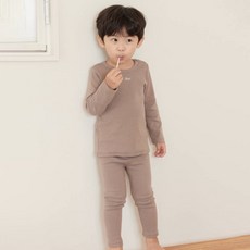 AGABANG&COMPANY dear baby 兒童幼兒園版 Dear Jjonjjon 純色室內衣服上下套裝 57R057604