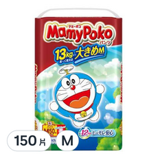 MamyPoko 滿意寶寶 輕巧褲/尿布 哆啦A夢聯名款, M, 150片