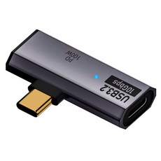 HOHOO USB C 型 100W 充電擴充耳機轉換迷你性別, 灰色, 1個, 37mm