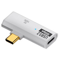 HOHOO USB C 型 100W 充電擴充耳機轉換迷你性別, 白色, 1個, 37mm