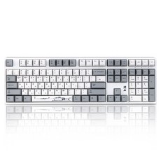 Deck Hesium Hansan 白色版 PBT 非 LED, 紅軸, 白色, CBL-108XNW