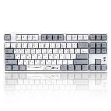 Deck Hesium Hansan 白色版 PBT 非 LED, 黑軸, 白色, CBL-87XNW