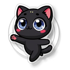 KKAMITTO 黑色貓咪Mitto壓克力支架, 三刀清, 1個