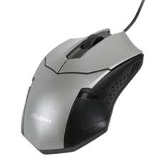 infotec 英富達 高解析有線光學滑鼠, 鐵灰色, INF-MM-105-GR