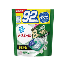 P&G ARIEL 4D洗衣膠球 綠色清新消臭 補充包, 92顆, 1袋