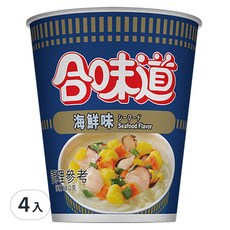 CUP NOODLE 合味道 海鮮味杯麵, 4入