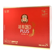 [即期品] 正官庄 活蔘28D PLUS 禮盒組, 80ml, 30包, 1盒
