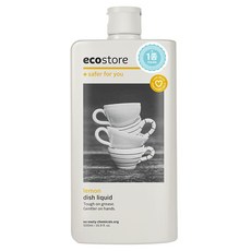 ecostore 宜可誠 奶瓶蔬果洗潔精 檸檬香, 500ml, 3瓶