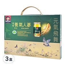 QUAKER 桂格 養氣人蔘禮盒, 480ml, 3盒