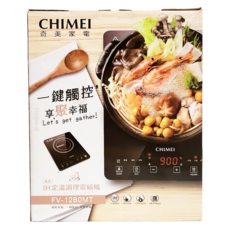 CHIMEI 奇美家電 IH定溫調理電磁爐 1200W 2.2kg 360 x 280 x 42mm, FV-12B0MT