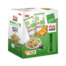 ViVa 萬歲牌 海苔杏仁小魚, 120g, 1盒