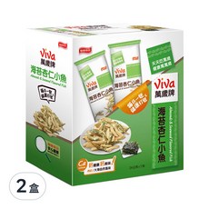 ViVa 萬歲牌 海苔杏仁小魚, 120g, 2盒