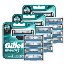 Gillette 吉列 Blue3 威鋒3刮鬍刀片, 4入, 3組