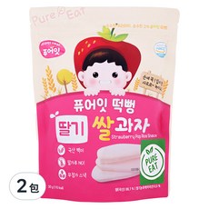 Pure Eat 幼兒米餅, 草莓, 30g, 2包