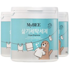 MyBEE 活氧亮白洗衣粉, 500g, 3罐