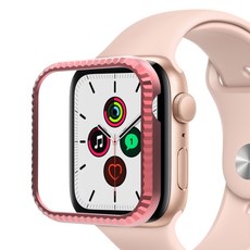 DEEPNESS Apple Watch 包邊造型 V 型切割錶殼 40 毫米, 粉色的