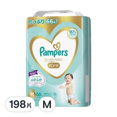 Pampers 幫寶適 日本境內版 一級幫拉拉褲/尿布, M, 198片