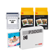 KODAK 柯達 Mini 3復古攜帶式卡匣照片影印機 黃色 60入, P300R, 1組