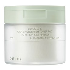 celimax BHA 積雪草舒緩爽膚棉, 60片, 1罐