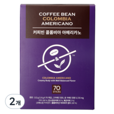 The Coffee Bean 哥倫比亞美式咖啡隨身包, 1.6g, 70入, 2盒