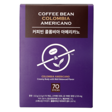 The Coffee Bean 哥倫比亞美式咖啡隨身包, 1.6g, 70入, 1盒