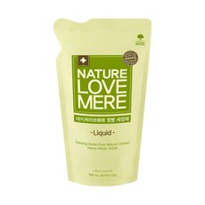 NATURE LOVE MERE 然自母愛 奶瓶清潔液補充包, 500ml, 3包