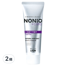 LION 獅王 NONIO 終結口氣抗敏牙膏, 130g, 2條