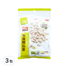 ViVa 萬歲牌 原味珍珠開心果, 100g, 3包