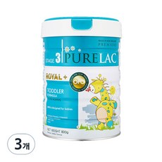 Purelac 皇家3號奶粉 12-24個月, 800g, 3罐