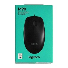 logitech 羅技 有線滑鼠 60.6 x 100.6 x 33.5mm 73g, M90, 1個