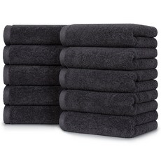 Moohan Towel 飯店毛巾 200g, 深灰色, 10條