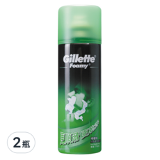 Gillette 吉列 刮鬍泡 檸檬, 210g, 2瓶