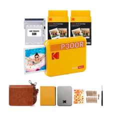 KODAK 柯達 即可印口袋相印機 黃+配件組, P300R