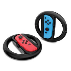 JOYTRON Nintendo Switch Joy-Con賽車遊戲專用方向盤搖桿, JTSW-128(黑色), 1組