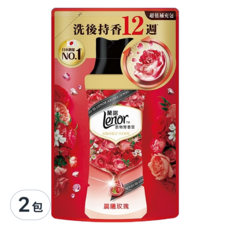 Lenor 蘭諾 衣物芳香豆 補充包 晨曦玫瑰, 455ml, 2包